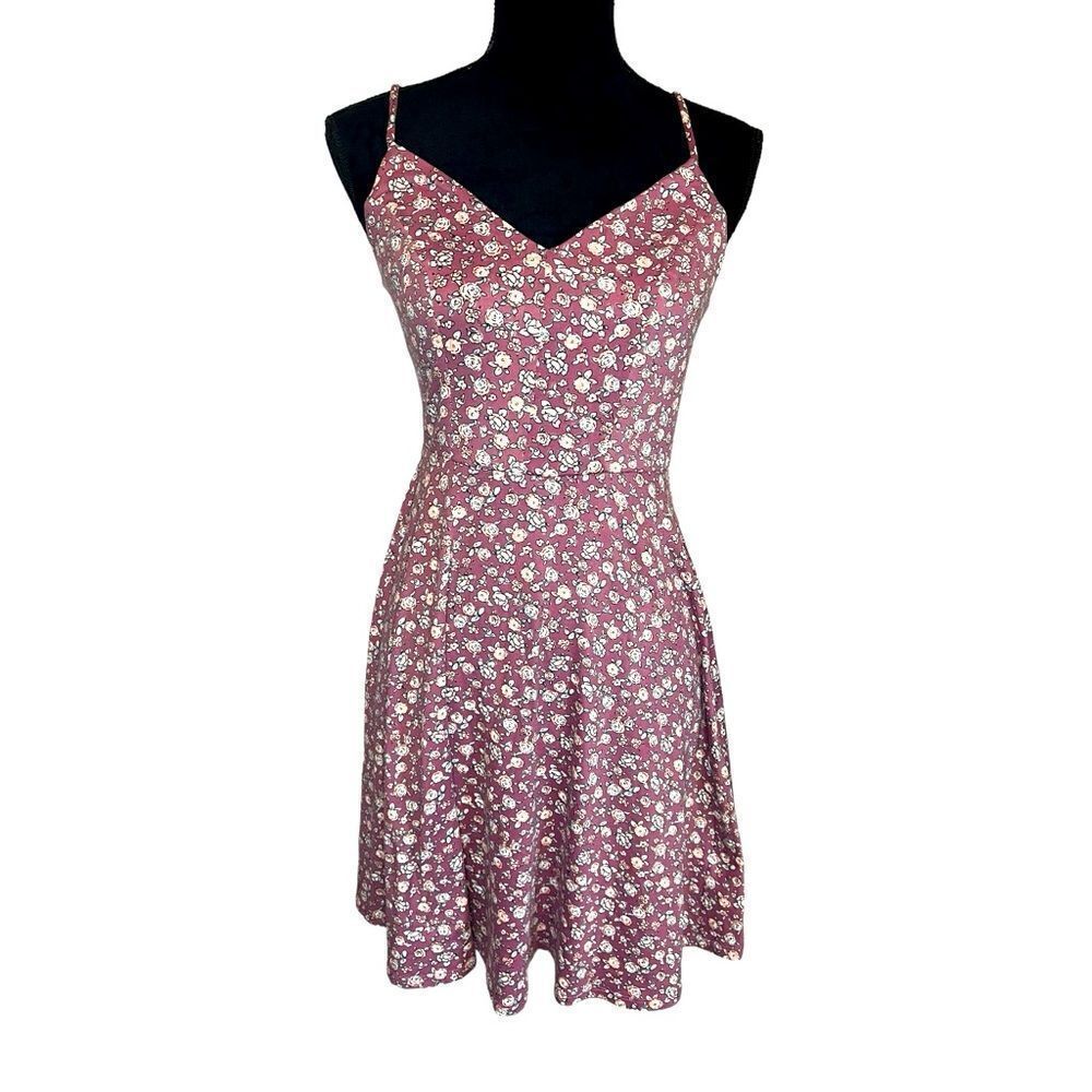 NWT NINE BRITTON JAYDE PURPLE FLORAL FIT & FLARE PURPLE SOFT MINI DRESS SIZE S